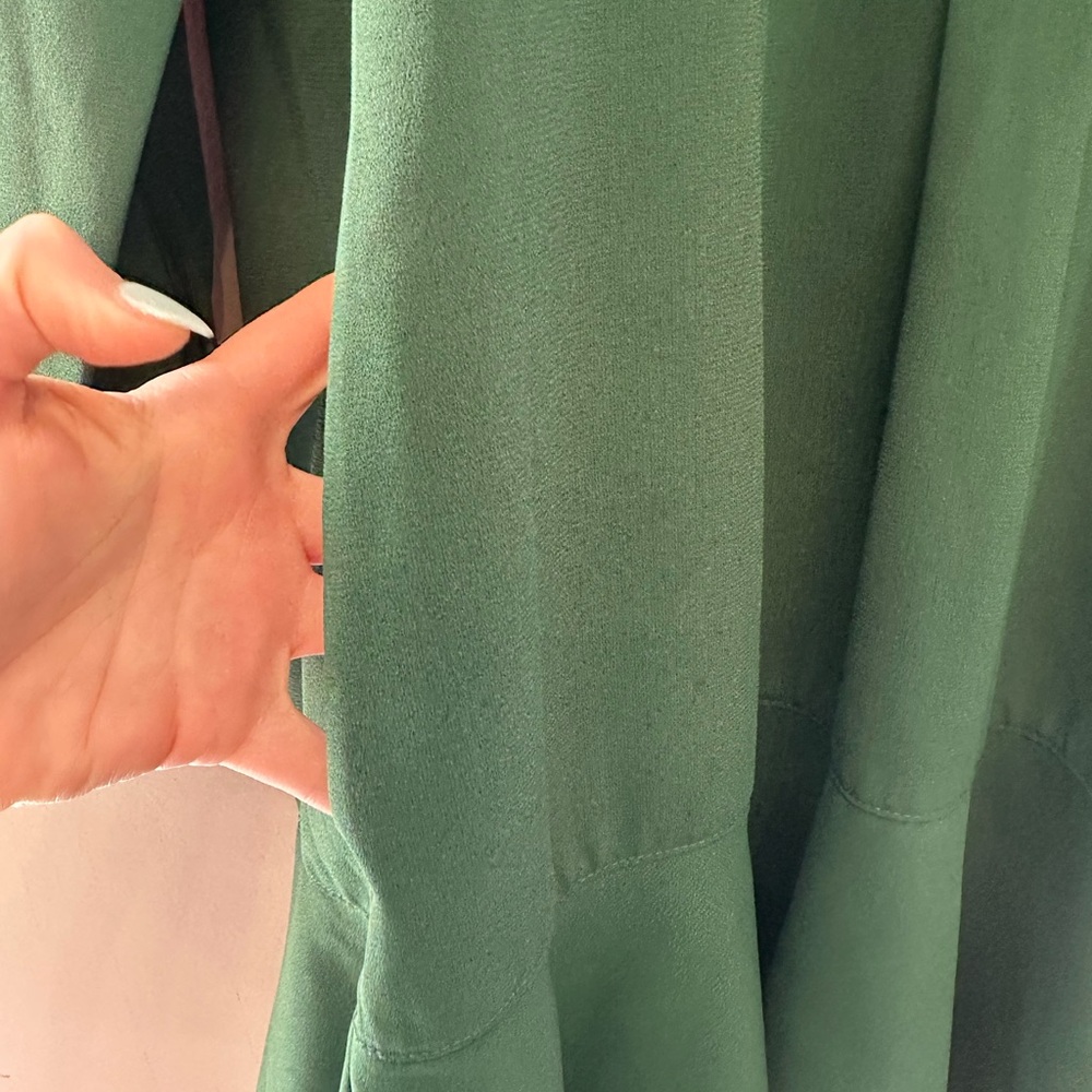 Tuckernuck Button Front Collared Green Mini Dress… - image 3